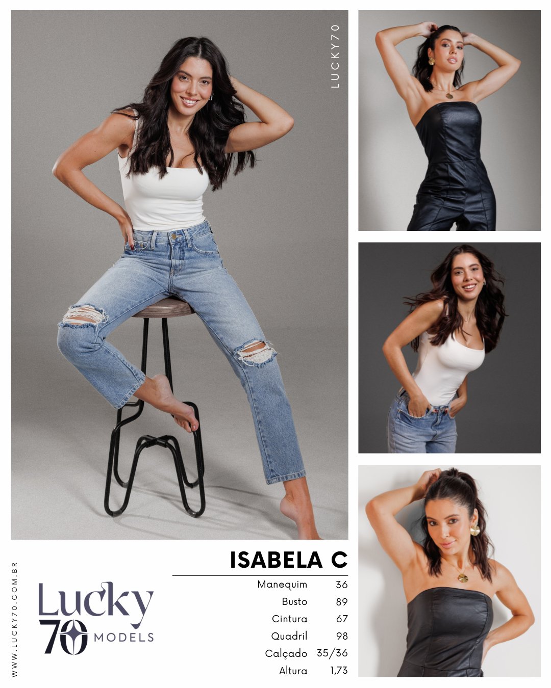 Modelo profissional ISABELA C na Lucky70