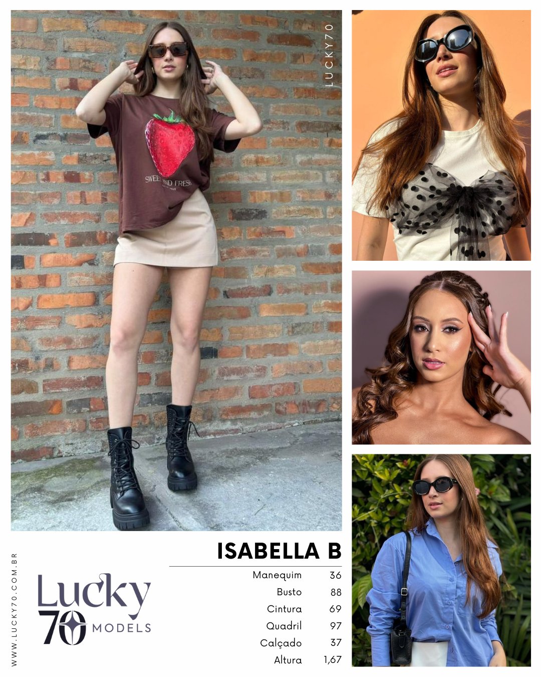 Modelo profissional ISABELLA B na Lucky70