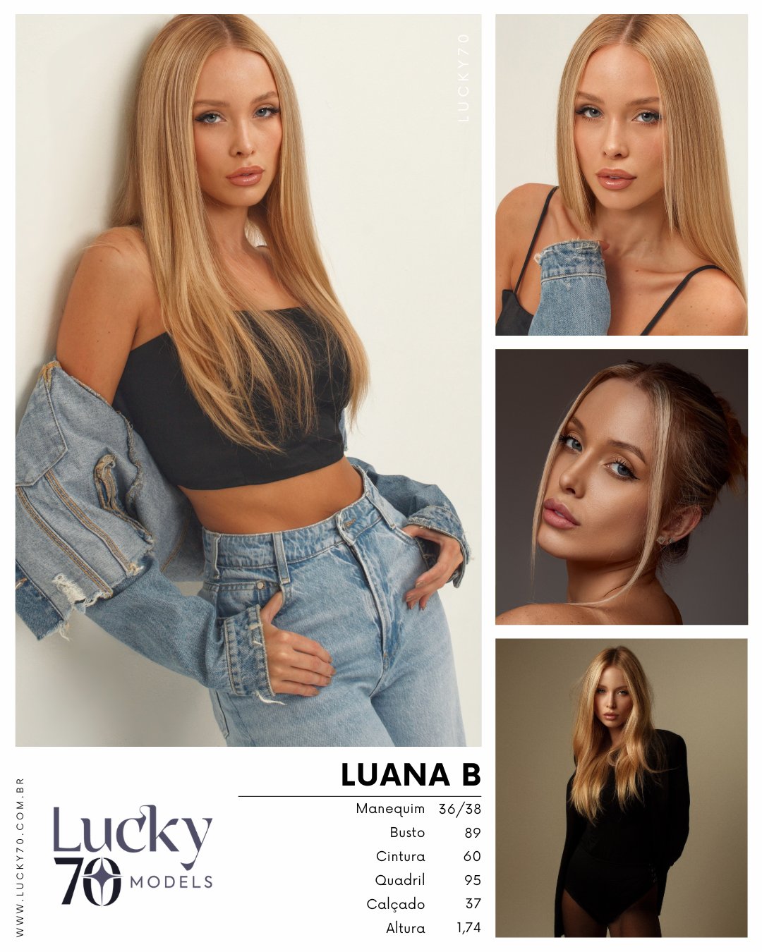 LUANA B, modelo da Lucky70 Models