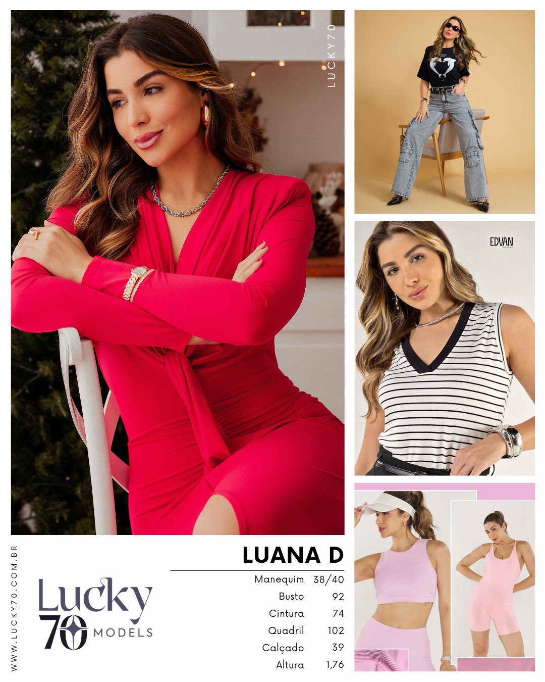Modelo profissional LUANA D na Lucky70