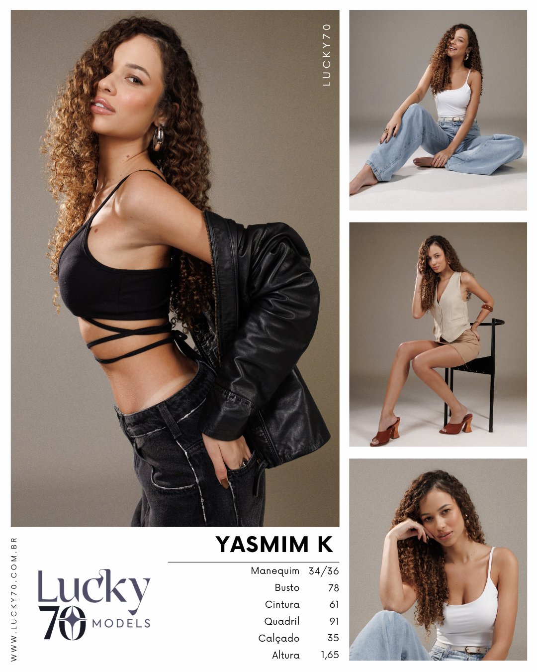 Modelo profissional YASMIM K na Lucky70