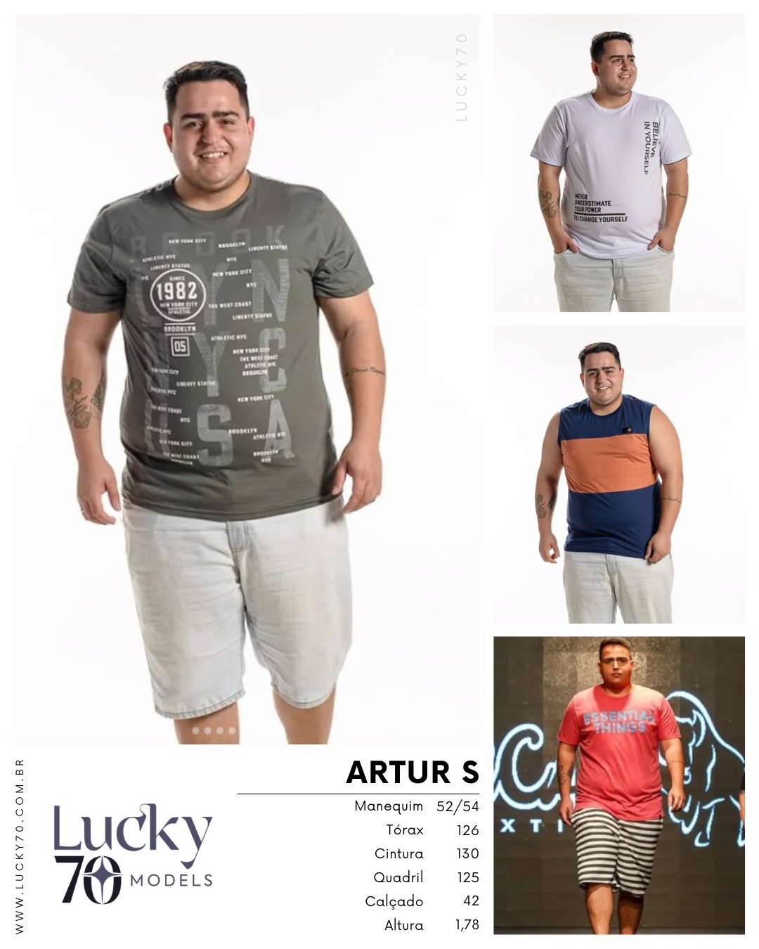 Modelo profissional ARTUR S na Lucky70