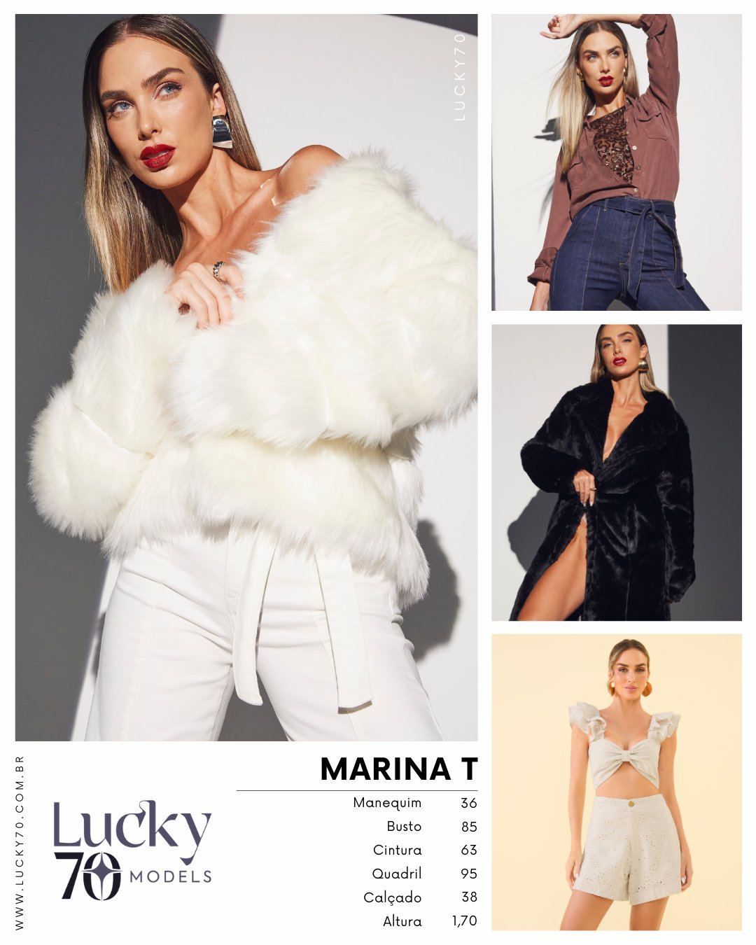 Modelo profissional MARINA T na Lucky70
