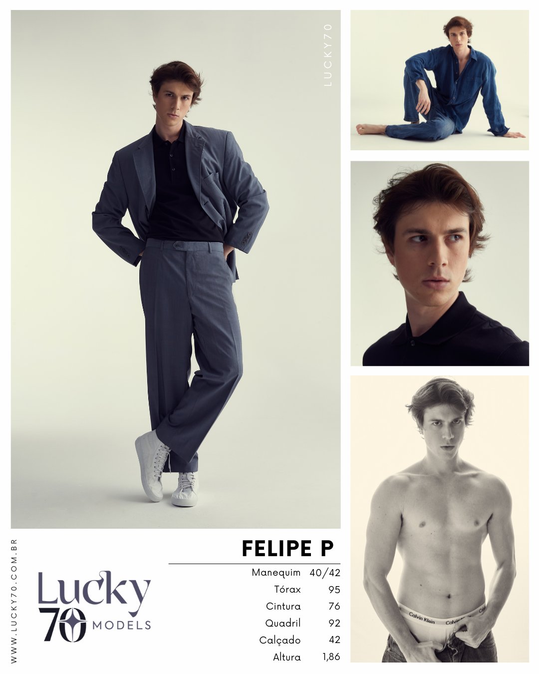 Modelo profissional FELIPE P na Lucky70