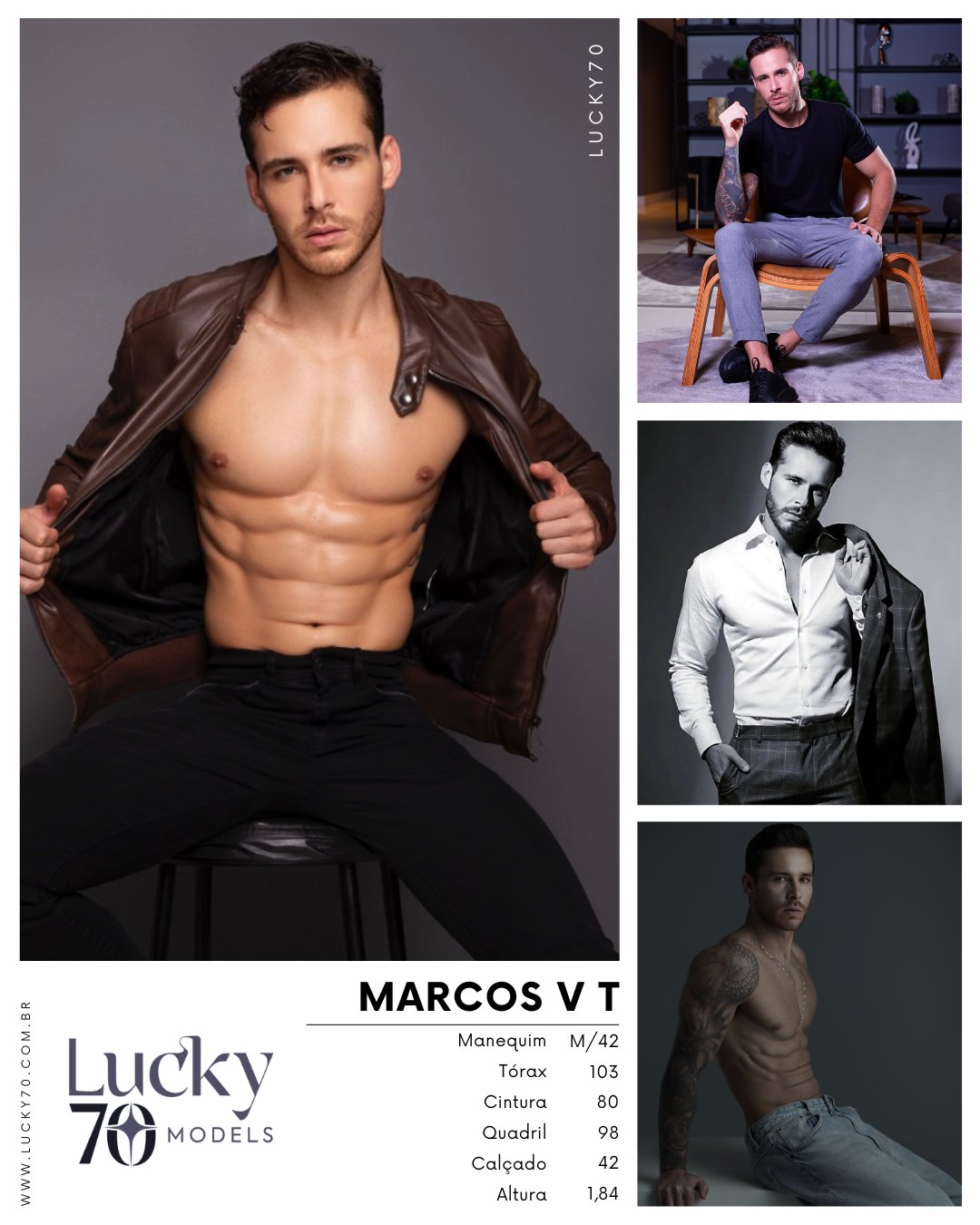 Modelo profissional MARCOS V T na Lucky70