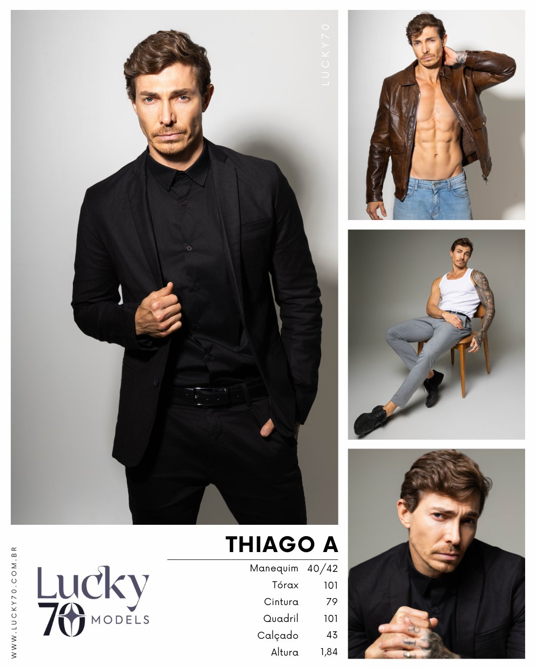 THIAGO A, modelo da Lucky70 Models