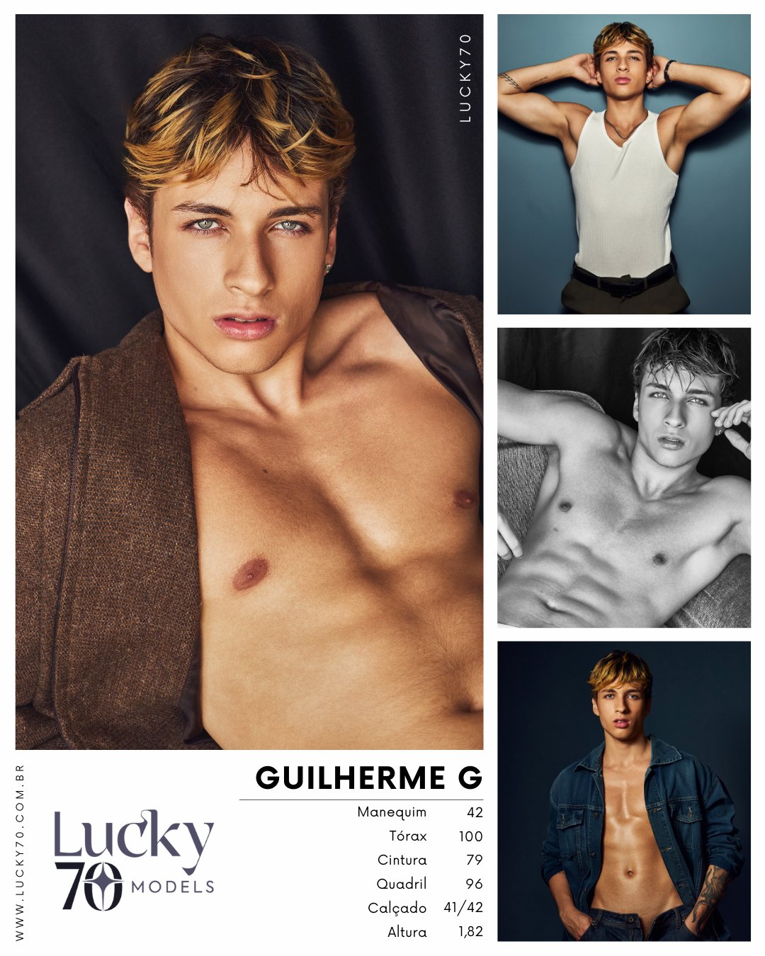 Modelo profissional GUILHERME G na Lucky70