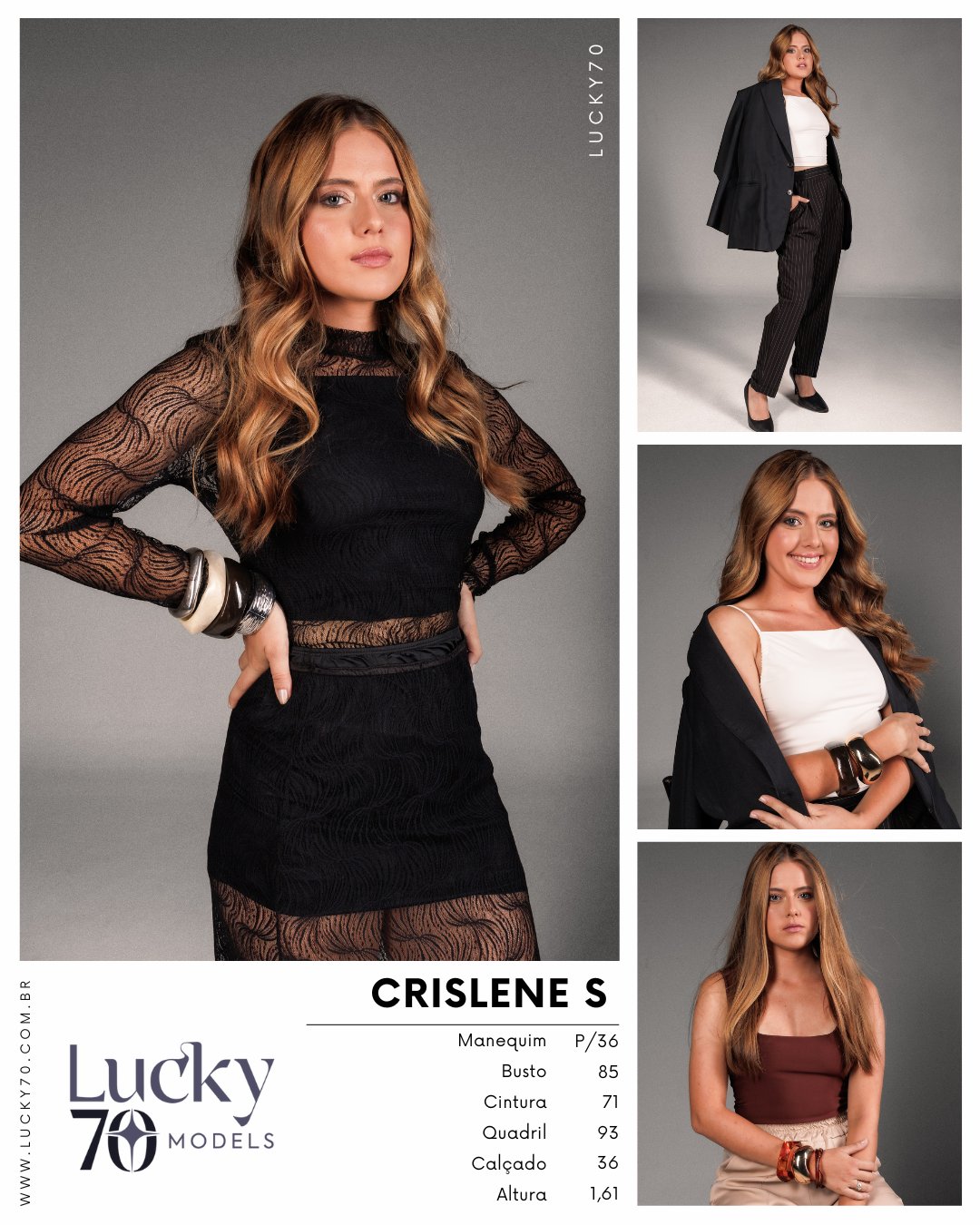 Modelo profissional CRISLENE S na Lucky70