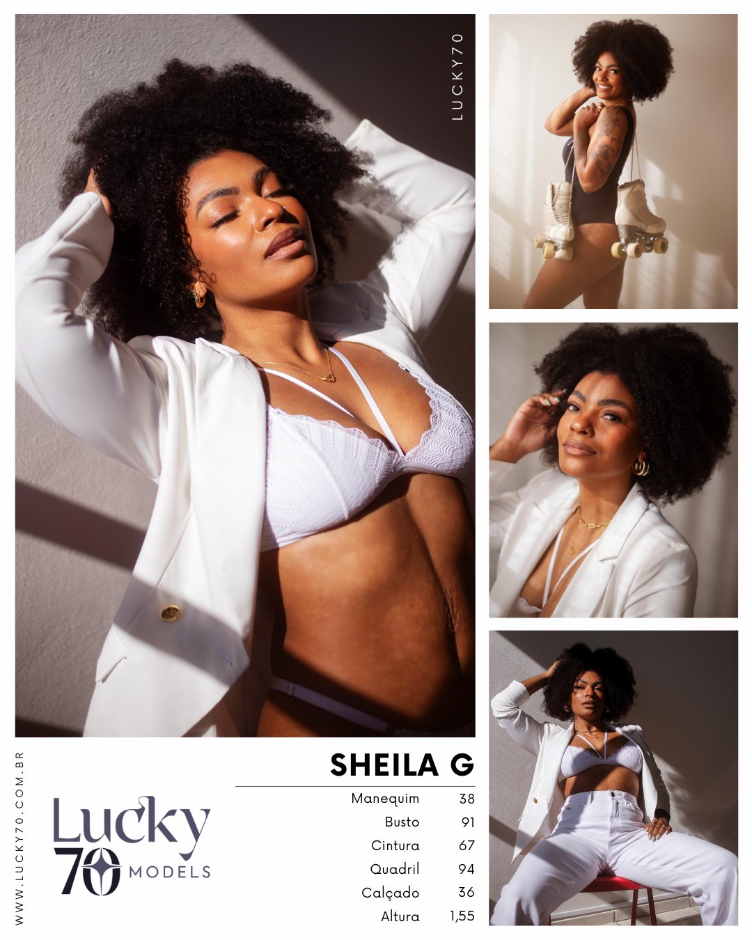Modelo profissional SHEILA G na Lucky70