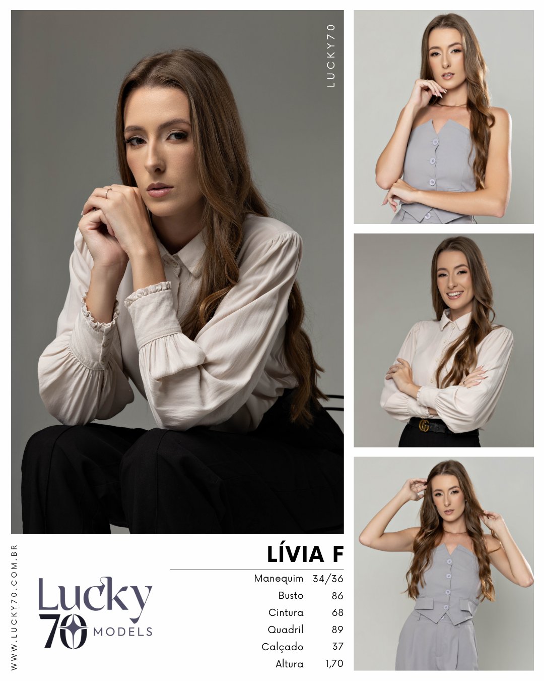 Modelo profissional LÍVIA F na Lucky70