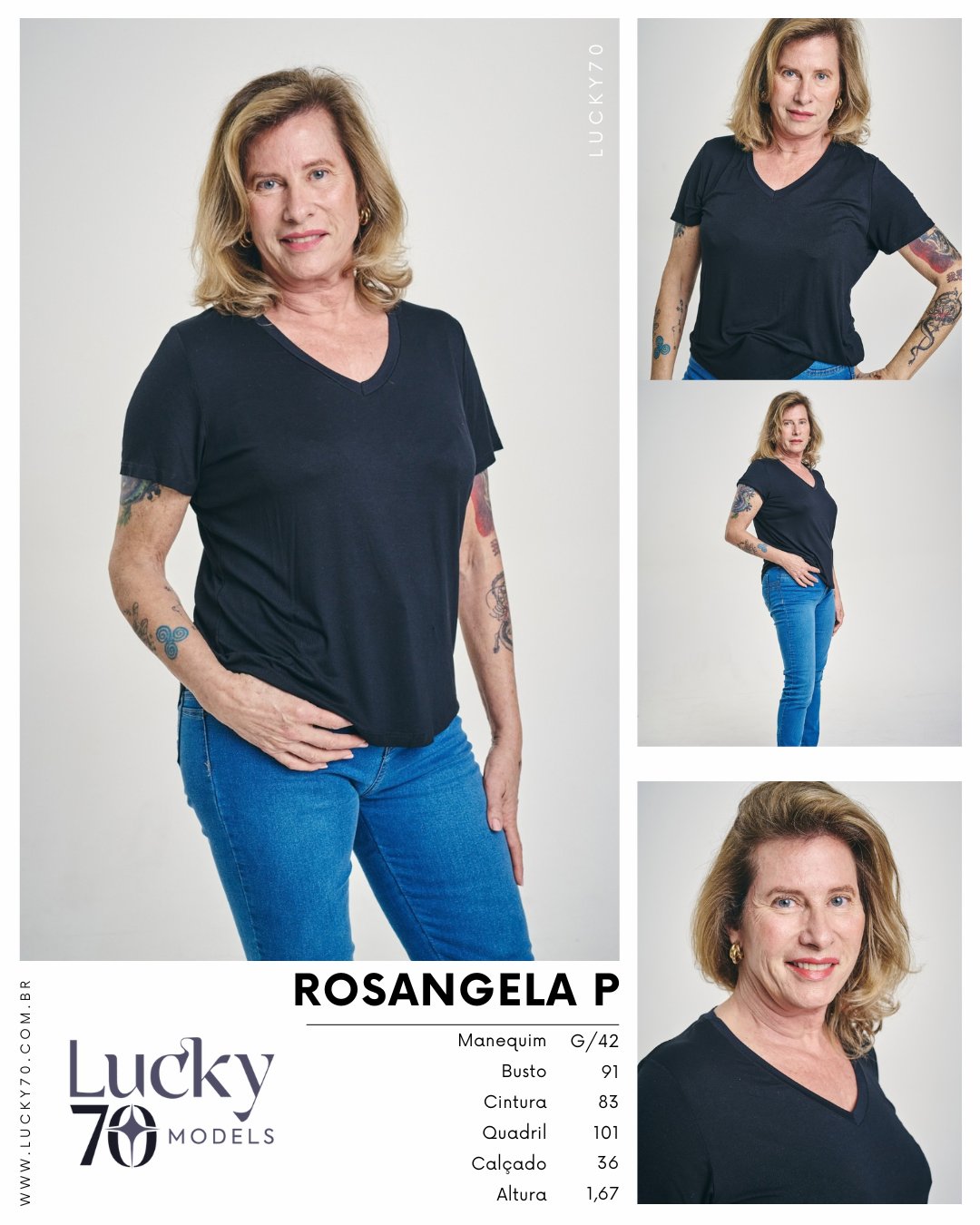 Modelo profissional ROSANGELA P na Lucky70