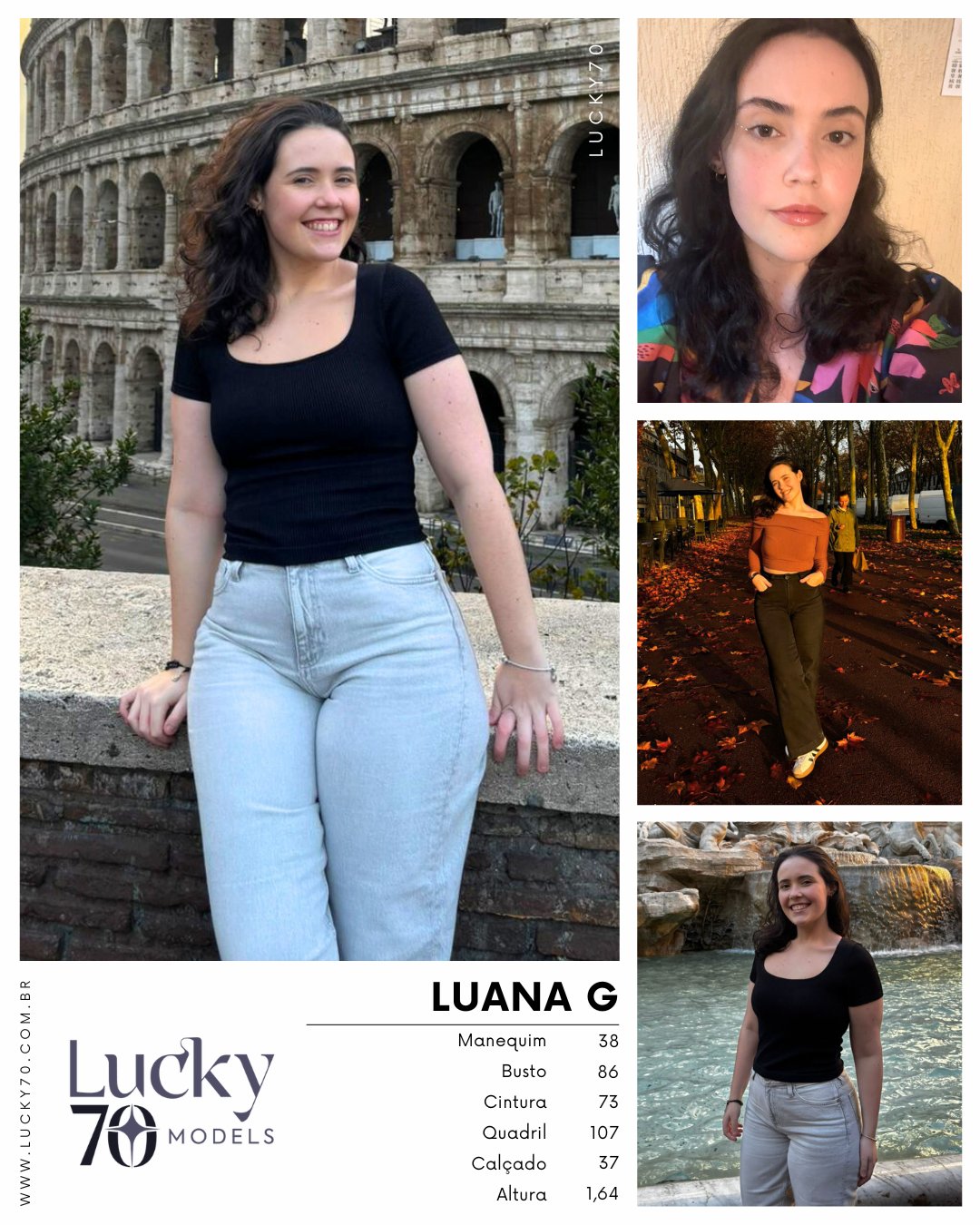 Modelo profissional LUANA G na Lucky70