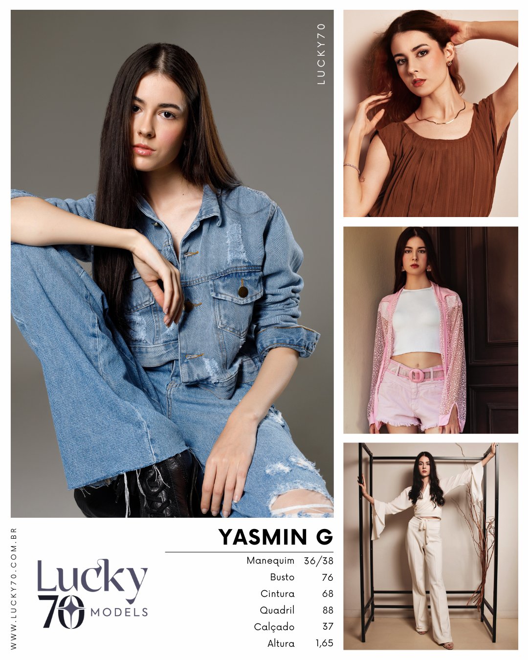 Modelo profissional YASMIN G na Lucky70